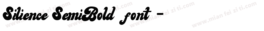 Silience SemiBold font字体转换